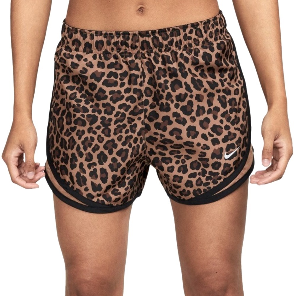 NIKE Dri-Fit Athletic Shorts Leopard Print